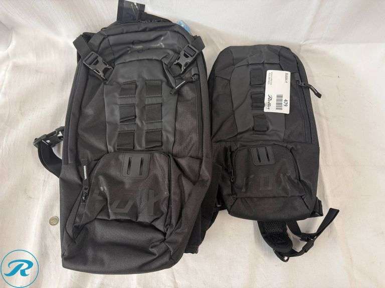 (2) Fox Utility Hydration Packs, 6L and 18L - Roller Auctions