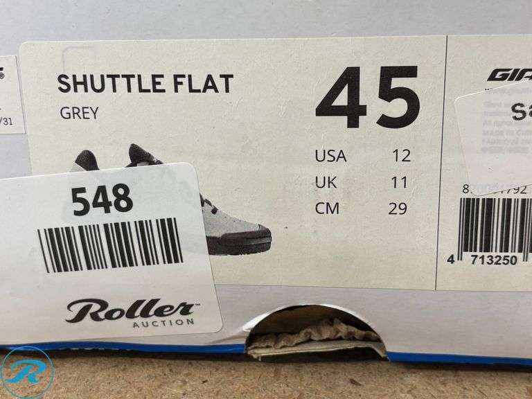 Giant Shuttle Flat Cycling Shoes, Size EU 45, Grey - Roller Auctions