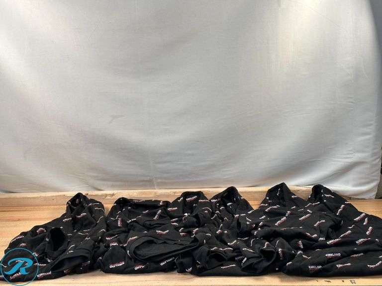 (6) Kirkland Signature: Pet Logo Hoodie, Assorted Size, Black- Used/ Previously Worn - Roller Auctions