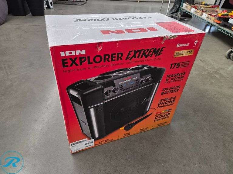 ION Explorer Extreme High-Power All-Weather Speaker With Wireless Charging
