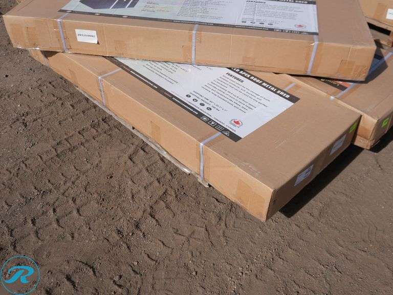 New Land Honor LHR-MS0608 Galvanized Apex Roof Metal Shed, 6' x 8' - Roller Auctions