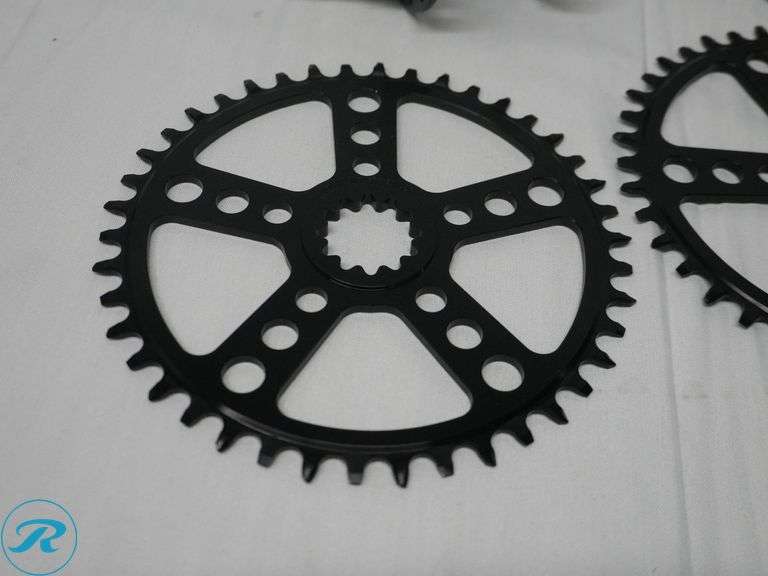 White Industries Bicycle Components Set with Paul Components Including Hubs, Chainrings, and Crank Arms with ‘The One’ Branding - Roller Auctions