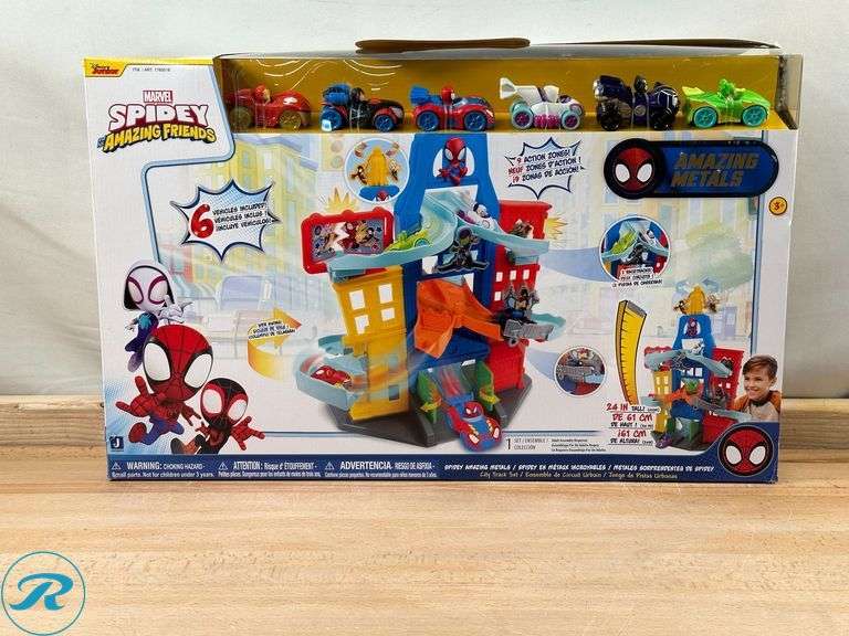 Marvel Spidey and Friends Amazing Metals City Track Set - New - Open Box - Roller Auctions