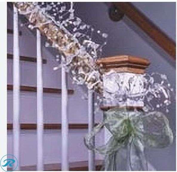 GE: StayBright 100LED Glitter Gem Garland 9FT Warm White/White Wire- New - Roller Auctions