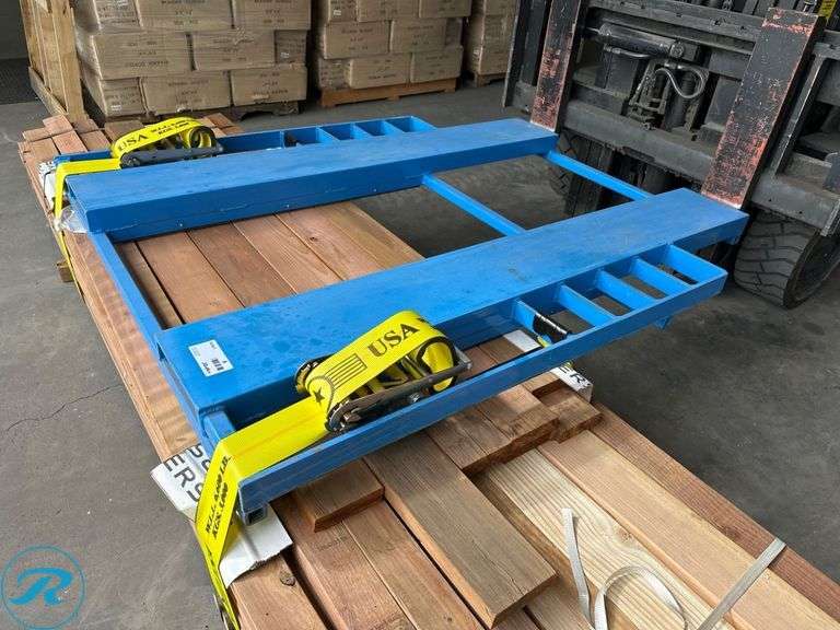 Stork Loader Forklift Attachment for Bundle Handling, 6’ x 5’, 2” x 8” Inside Diameter