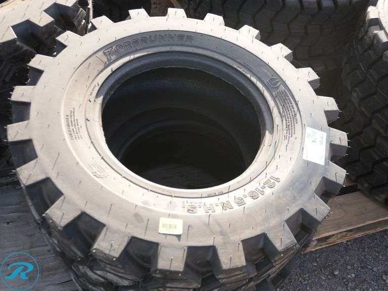 Set of (4) New Forerunner 12-16.5 SKS9 Skid Steer Tires - Roller Auctions