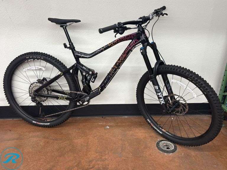 KHS Enduro 7500 Mountain Bicycle, Shimano Deore, SLX Components, Fox Suspension, and Hellkat Pro Tires, Size L (Needs Pedals)