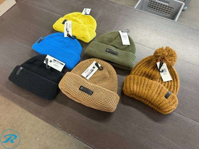 (6) Fox Knit Beanies - Roller Auctions