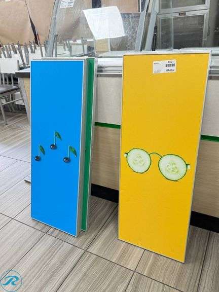 (7) Wallmount Food-Themed Graphic Pictures