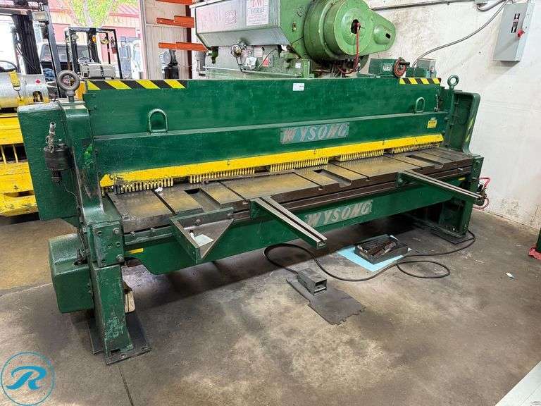Wysong 1010-RD Mechanical Power Shear, S/N P32-1362, 10-Gauge Capacity - Roller Auctions