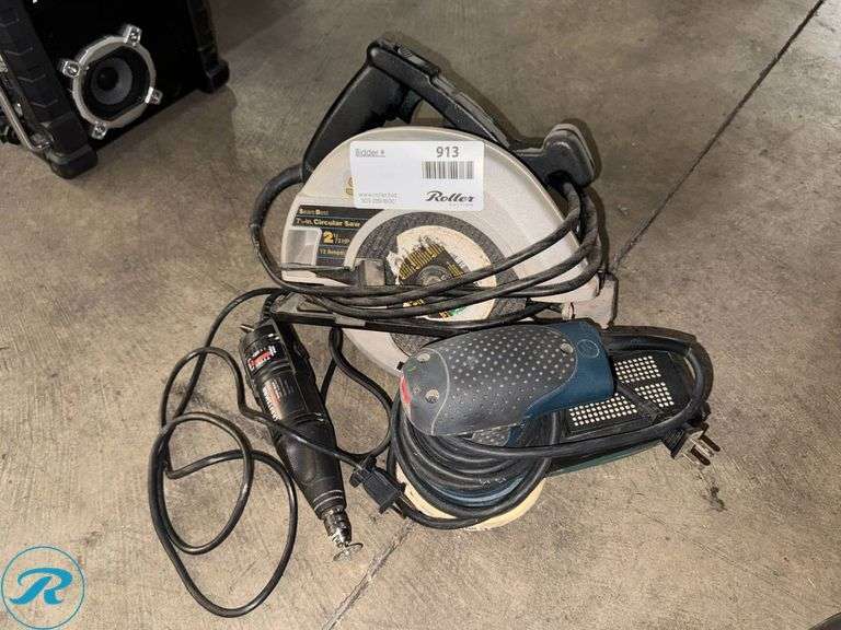 Bosch ROS20VS Orbital Sander, Craftsman 572.610031 Rotary Tool, Sears Best 7 1/4-In. Circular Saw - Roller Auctions