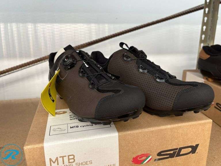 SIDI Gravel Brown MTB Cycling Shoes, Size 45 EU (US 10.4) - Roller Auctions