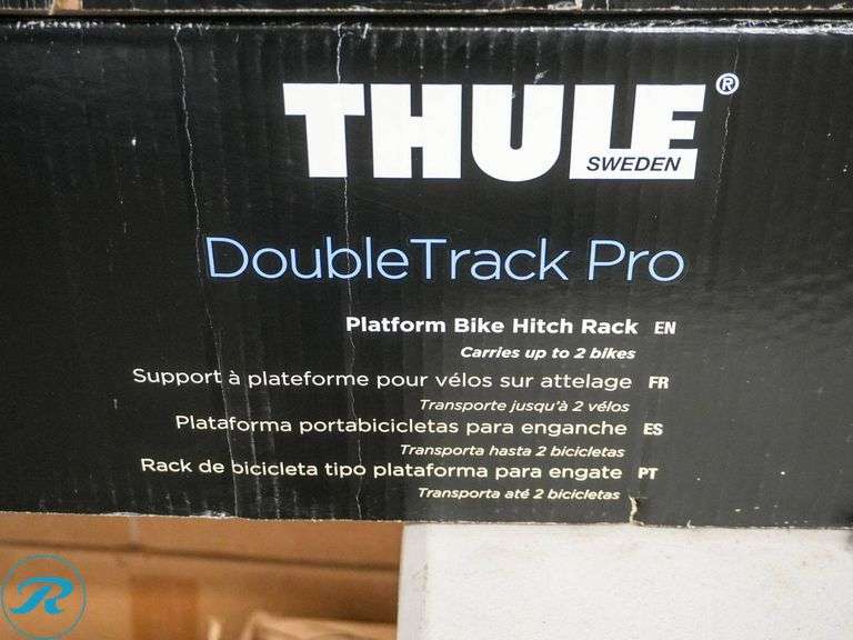 Thule DoubleTrack Pro Platform Hitch Mounted 2-Bike Carrier - Roller Auctions