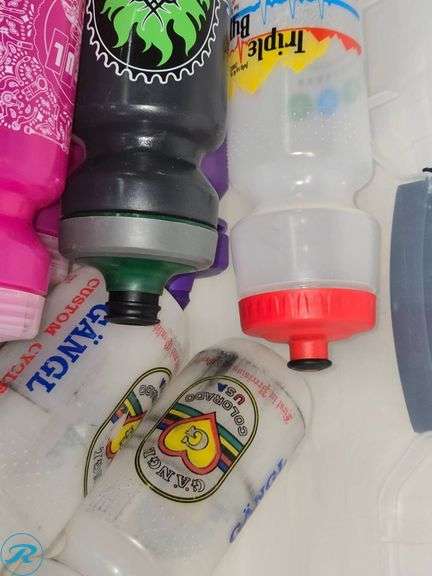 Tub of (20) Collectors Water Bottles, Used - Roller Auctions