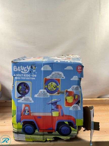 (2) Bluey 6V Ride On Car- Used/ Untested & Used/ Customer says Doesn't Charge Properly/ Damaged - Roller Auctions