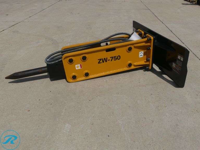 Wolverine CB-11-750F Hydraulic Breaker Attachment To Fit Skid Steer Loader - Roller Auctions