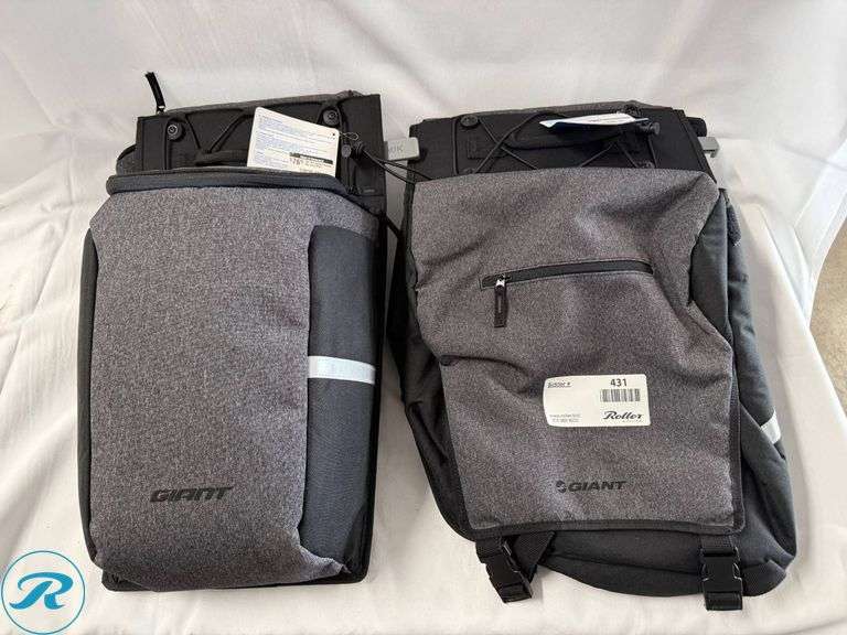 (2) Giant MIK System Pannier Bags, Large and Small - Roller Auctions