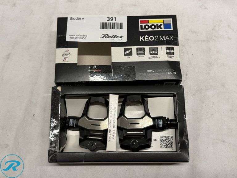 Look Keo 2 Max Road Bike Pedal Set - Roller Auctions