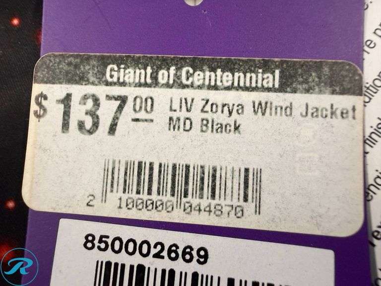Liv Zorya Women’s Wind Jacket, Size M - Roller Auctions