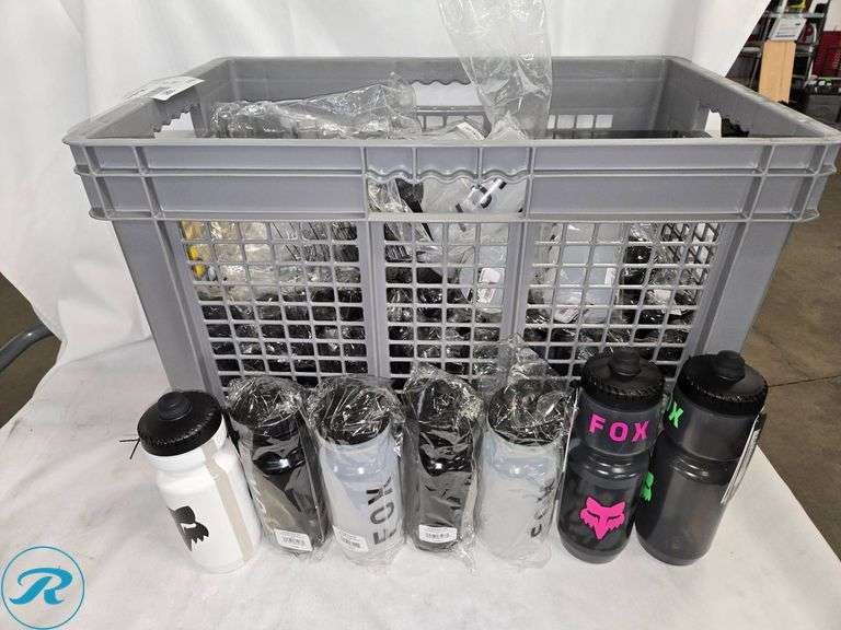 Crate of (45) Fox Branded Water Bottles - Roller Auctions