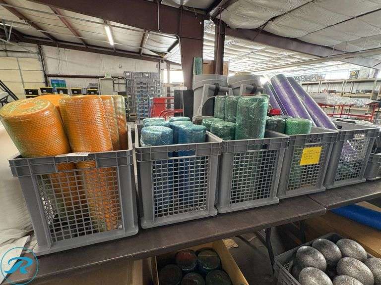 Bulk Assorted Foam Rollers in Various Colors and Textures - Roller Auctions