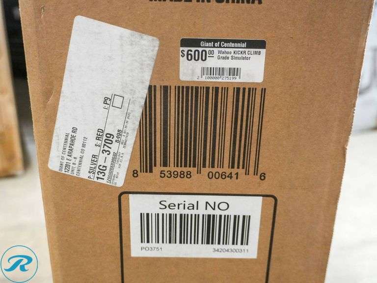 Wahoo KICKR Climb Indoor Grade Simulator - Roller Auctions