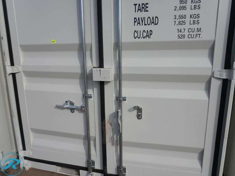 New Steel Storage Container, 10' L X 88" W X 98" H, Side Entry Door And Window, Forklift Pockets - Roller Auctions