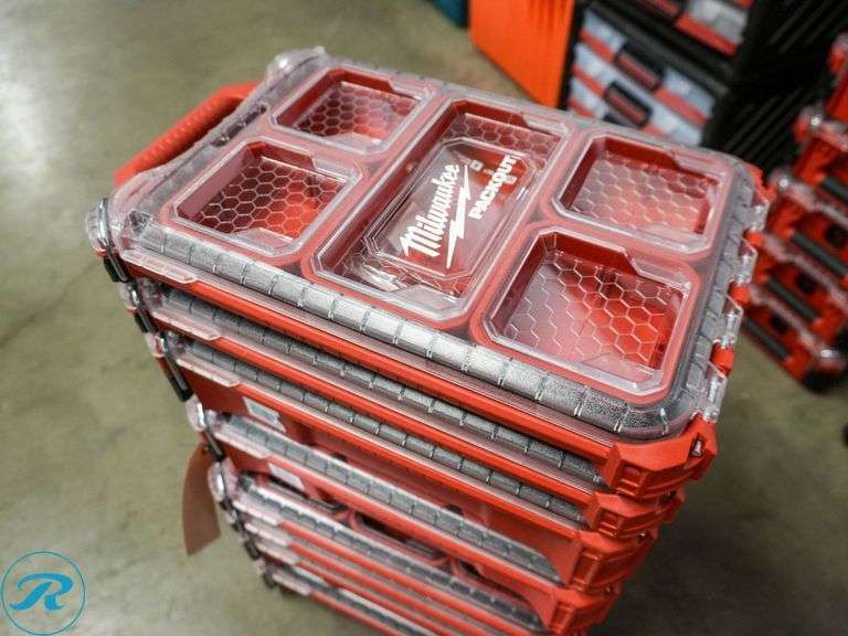 (11) Milwaukee Packout Storage Organizers - Roller Auctions
