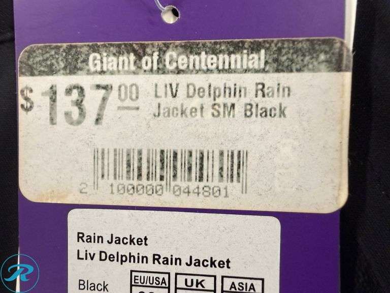 Liv Delphin Women’s Rain Jacket, Size S - Roller Auctions