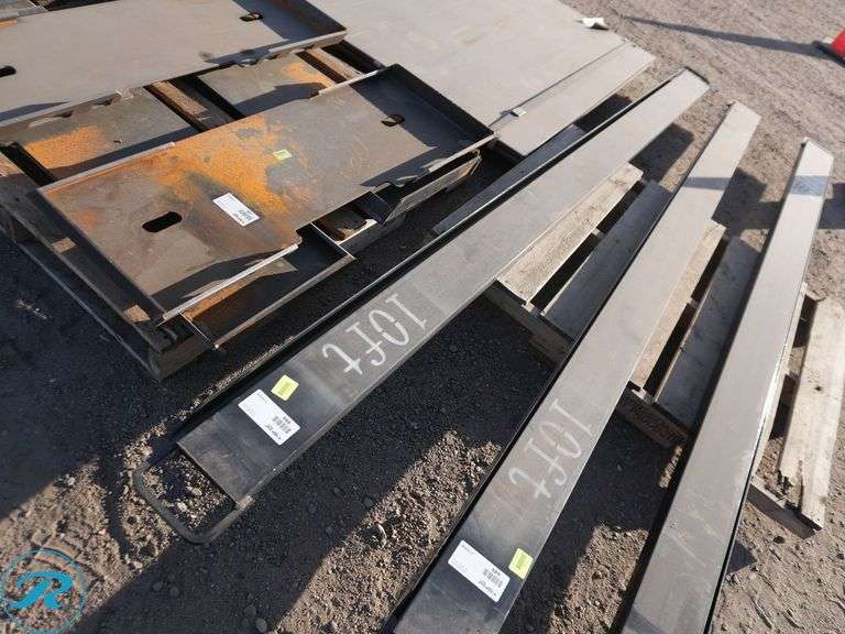 Set Of New 10' Fork Extensions, 5" Inside Width - Roller Auctions