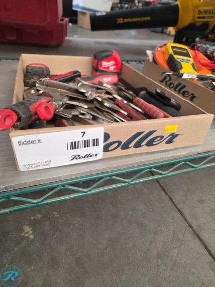 Tray of Milwaukee Hand Tools