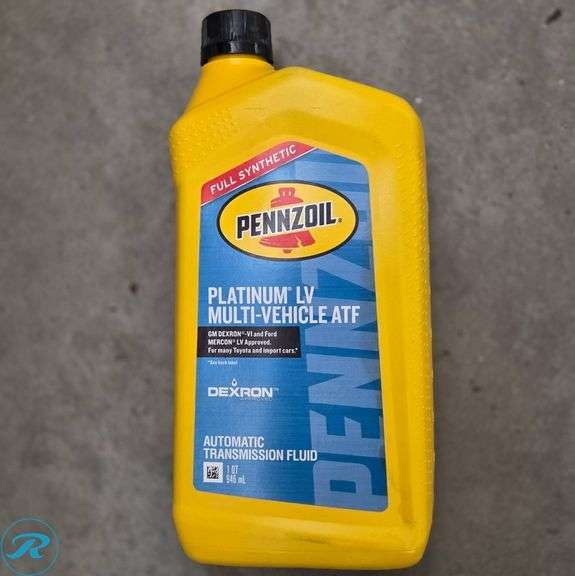 (6) Quarts – Pennzoil Platinum LV Multi-Vehicle ATF Automatic Transmission Fluid, Full Synthetic