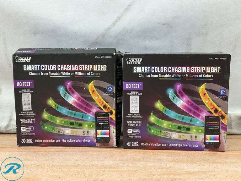 (2) Feit Electric: Indoor/Outdoor 20ft USB Powered Smart- New/ Open Box