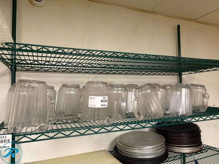 Plastic Ribbed Pitchers