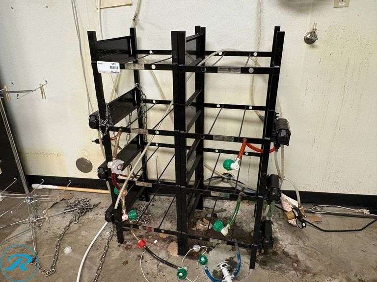 Taprite Flojet Pump System with Black Metal Frame and Tubing