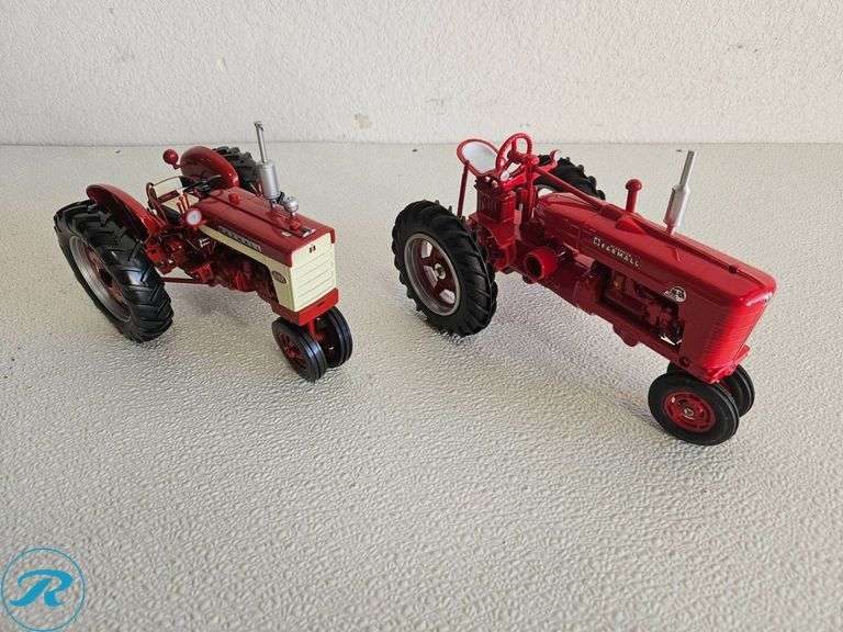 (2) McCormick Farmall Diecast Model Tractors: Models 340 and Super M-TA
