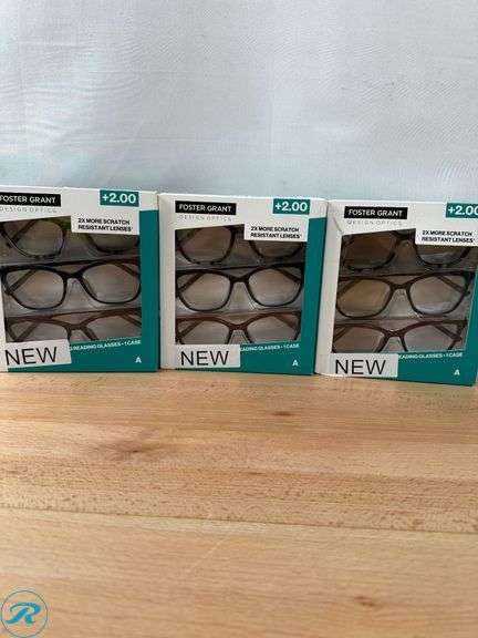 Design Optics by Foster Grant #811 Fashion Cateye Reading Glasses, 3-pack - New