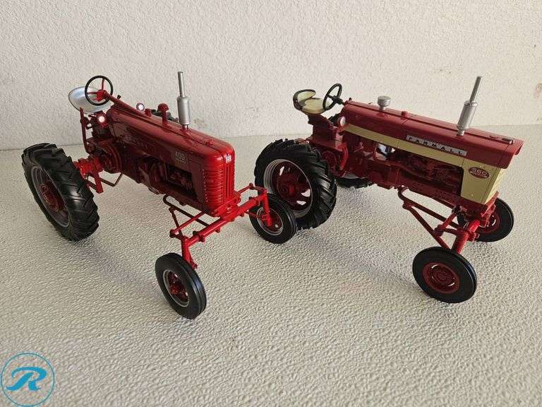 (2) McCormick Farmall Diecast Model Tractors: Models 400 and 560