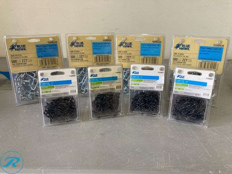 (4) New Blue Hawk Porch Swing Chain Set (4) New RELIABILT 10.0-ft x ...