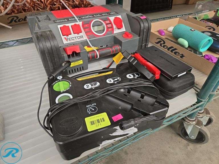 Vector PPRH5V Portable Power Station w/ Scosche PBJ300 Jump Starter and Slime Tire Inflator