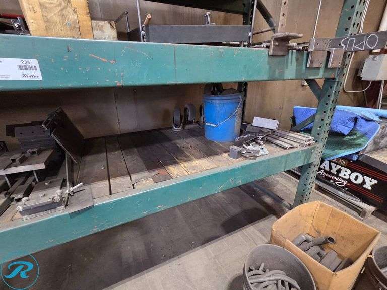Metal Racking Old Metal Pallet Racking Racking with Contents Including Steel Components ...