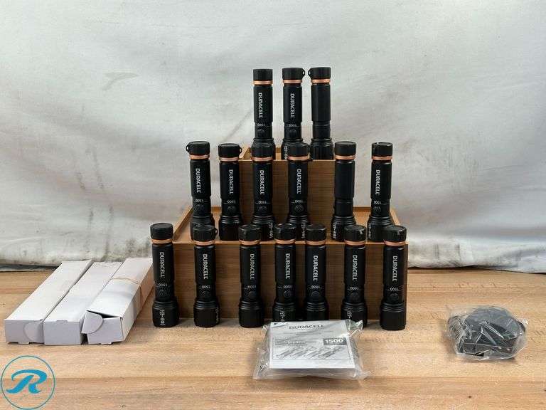 (16) Duracell: 1500 Lumen Hybrid LED Flashlights- Used/ Some Part maybe Missing