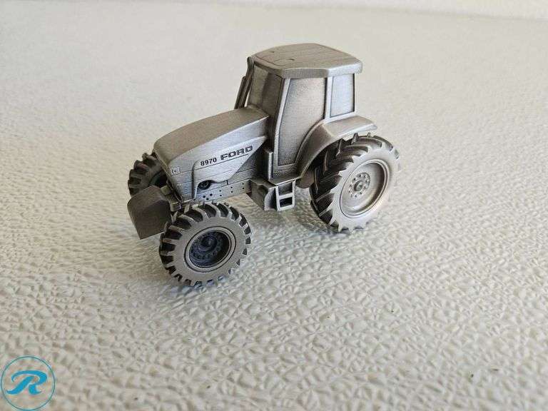 (2) Ford Diecast Model Tractors: Backhoe Loader and 8970 Tractor - Roller Auctions