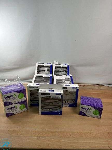 (7) Assorted Design Optics by Foster Grant, +2.50 - New/ Like New Missing (1)