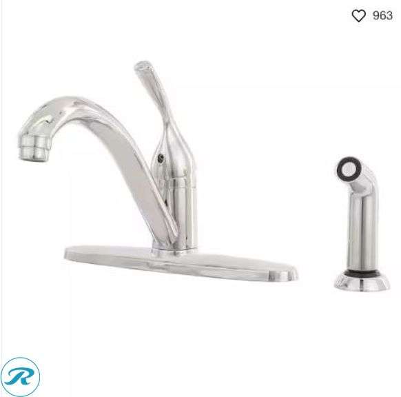 Delta: Classic Single-Handle Standard Kitchen Faucet- New/ Damaged Box