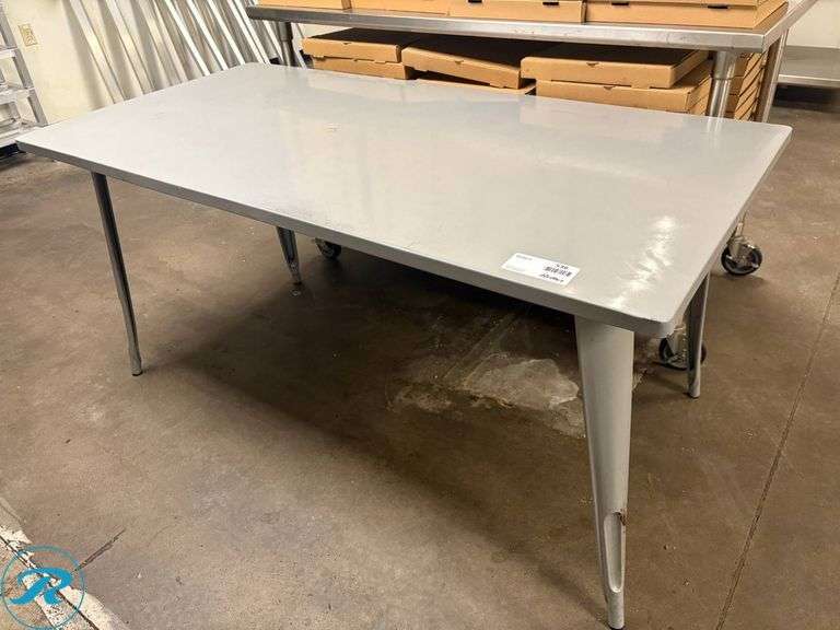 Metal Table, 63″ x 32″