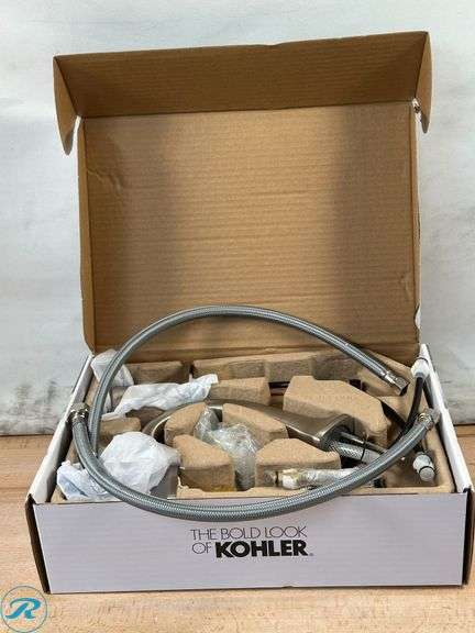 Kohler: Riverly Widespread Bathroom Sink Faucet, Brushed Nickel- Used