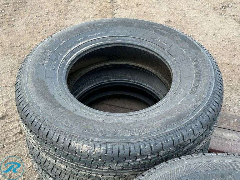 Set of (4) New Road Guider ST235/80R16 Radial Trailer Tires - Roller Auctions