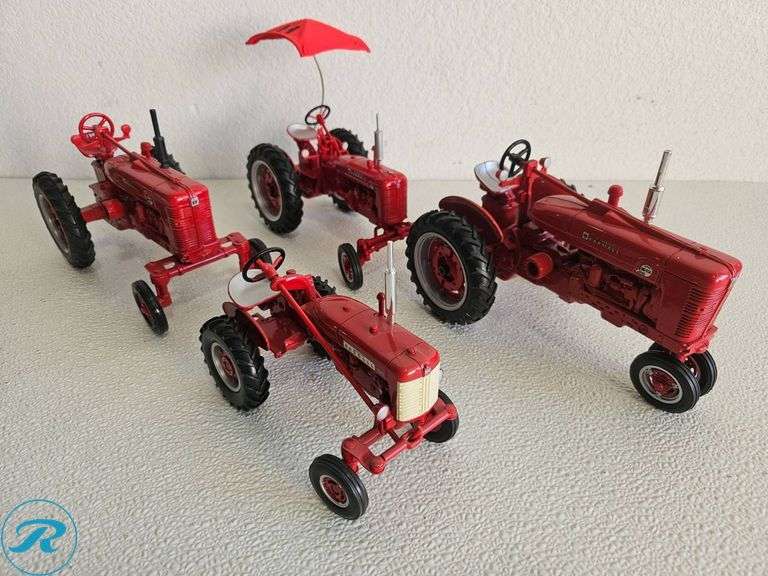 (4) McCormick Farmall Diecast Model Tractors