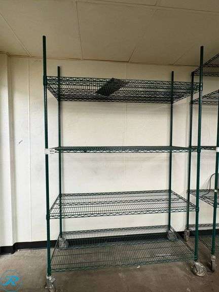 Wire Shelving Unit with Casters, 4’x 2’x 82″H